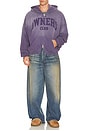 view 4 of 4 Owners Full Zip Hoodie in Deep Purple