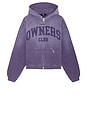 view 5 of 4 Owners Full Zip Hoodie in Deep Purple
