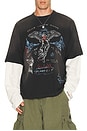 view 1 of 4 T-SHIRT HEAVIER THAN THE HEAVENS in Washed Black