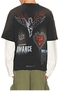 view 2 of 4 T-SHIRT HEAVIER THAN THE HEAVENS in Washed Black