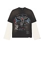 view 5 of 4 T-SHIRT HEAVIER THAN THE HEAVENS in Washed Black