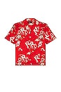 view 1 of 3 Floral Shirt in Burnt Red