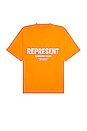 view 1 of 4 Represent Owners Club T-shirt in Neon Orange