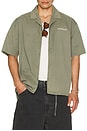 view 4 of 5 Script Camp Collar Shirt in Washed Khaki