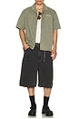 view 5 of 5 Script Camp Collar Shirt in Washed Khaki