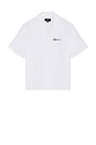 view 1 of 5 Embroidered Bowling Shirt in Antique White