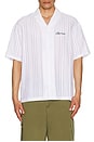 view 4 of 5 Embroidered Bowling Shirt in Antique White