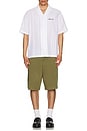 view 5 of 5 Embroidered Bowling Shirt in Antique White