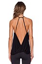 view 4 of 5 Arianna Halter Tank in Black