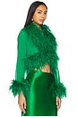view 2 of 4 Feather Top in Dark Green