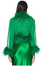 view 3 of 4 Feather Top in Dark Green