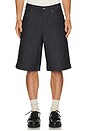 view 1 of 4 Baggy Denim Short in Undone Denim