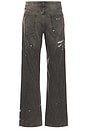 view 2 of 5 Fit 4 Lightweight Rigid Jeans in Painted Charcoal