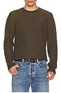 view 1 of 4 Simon Marl Crewneck Sweater in Army Green