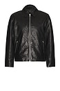 view 1 of 4 Melrose Leather Jacket in Black