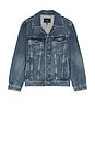 view 5 of 4 Denim Trucker Jacket in Tudor