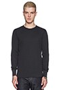 view 1 of 3 L/S Waffle Crew in Black