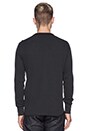 view 3 of 3 L/S Waffle Crew in Black