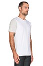 view 2 of 3 Colorblock Tee in White