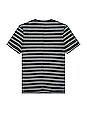view 2 of 3 Engineered Stripe Tee in Salute & Ivory