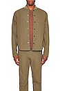 view 3 of 3 Paperweight Bomber Shirt in Olive Green