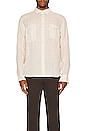view 3 of 3 Engineered Linen Shirt in Ecru