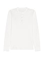 view 4 of 5 Classic Henley in White
