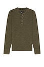 view 1 of 3 Classic Flame Henley in Forest Green