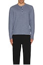 view 3 of 3 Classic Flame Henley in Sea Grey