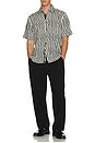 view 4 of 4 Dalton Printed Shirt in Blue & White Joff Print