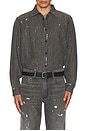 view 3 of 4 Denim Matthew Shirt in Panited Charcoal