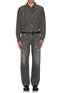 view 4 of 4 Denim Matthew Shirt in Panited Charcoal