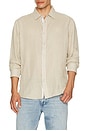 view 3 of 4 Finch Gauze Stripe Shirt in Silver