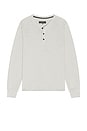 view 3 of 4 Classic Flame Henley in Heather Grey