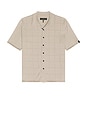 view 3 of 4 Window Pane Dalton Knitted Shirt in Tan
