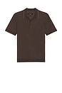 view 5 of 4 Harvey Rib Polo Shirt in Stonewall