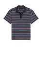 view 5 of 5 Stripe Pique Polo in in Navy Multi