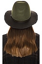 view 2 of 3 Floppy Leather Brim Hat in Olive