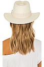 view 2 of 3 Packable Straw Fedora Hat in Natural