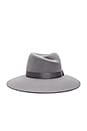 view 3 of 3 Zoe Fedora in Light Grey