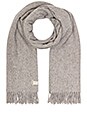 view 2 of 4 Classic Wool Scarf in Light Heather Grey