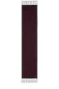 view 3 of 3 Addison Skinny Recycled Wool Scarf in Deep Burgundy