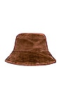 view 4 of 5 Addison Reversible Bucket Hat in Teddy