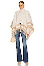 view 1 of 4 Highlands Reversible Poncho in Oatmeal