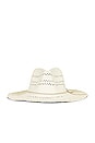 view 2 of 3 Bella Perforated Fedora in Ivory