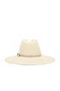 view 3 of 3 Spire Wide Brim Fedora in Natural