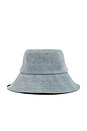 view 3 of 4 Harlow Bucket Hat in Light Wash Denim