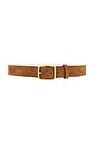 view 1 of 3 Boyfriend Belt in Pecan Suede