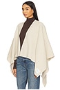 view 2 of 5 PONCHO WAFFLE JONI in Oatmeal