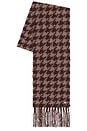 view 1 of 2 Nora Houndstooth Scarf in Dark Espresso Multi